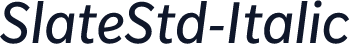 SlateStd-Italic