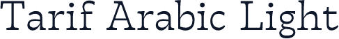 Tarif Arabic Light