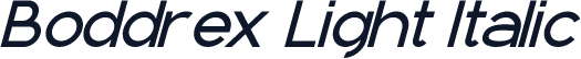 Boddrex Light Italic