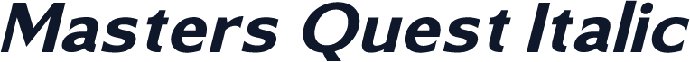Masters Quest Italic