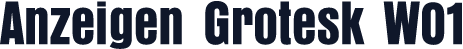 Anzeigen Grotesk W01