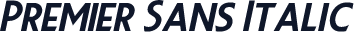 Premier Sans Italic
