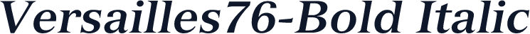 Versailles76-Bold Italic