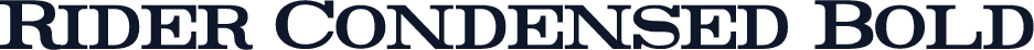 Rider Condensed Bold