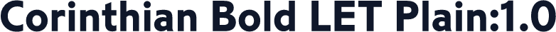 Corinthian Bold LET Plain:1.0