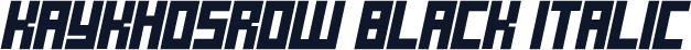 KayKhosrow Black Italic
