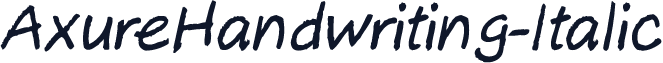 AxureHandwriting-Italic