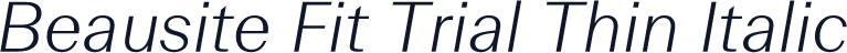 Beausite Fit Trial Thin Italic
