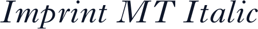 Imprint MT Italic