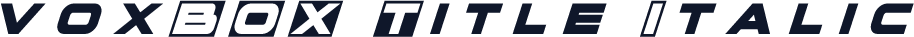 voxBOX Title Italic