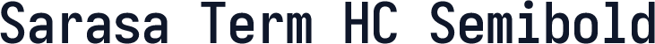 Sarasa Term HC Semibold