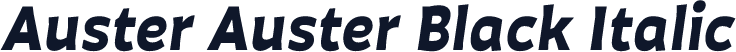 Auster Auster Black Italic