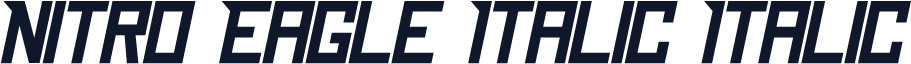 Nitro Eagle Italic Italic
