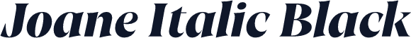Joane Italic Black
