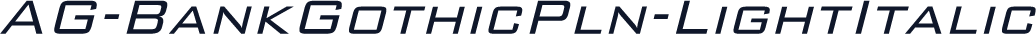 AG-BankGothicPln-LightItalic