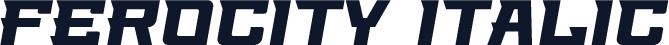 Ferocity Italic