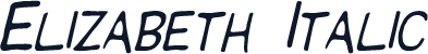 Elizabeth Italic