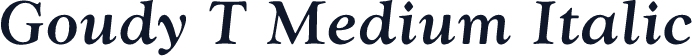 Goudy T Medium Italic