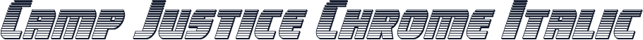 Camp Justice Chrome Italic
