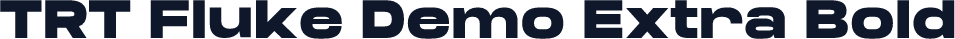 TRT Fluke Demo Extra Bold