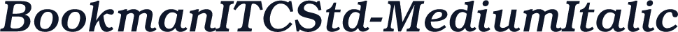 BookmanITCStd-MediumItalic
