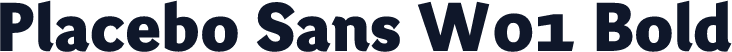 Placebo Sans W01 Bold