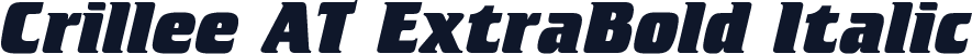 Crillee AT ExtraBold Italic