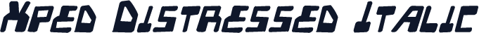 Xped Distressed Italic