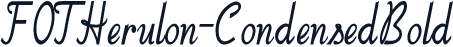 FOTHerulon-CondensedBold