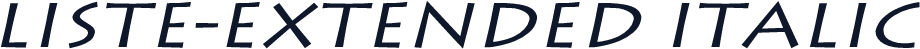 Liste-Extended Italic