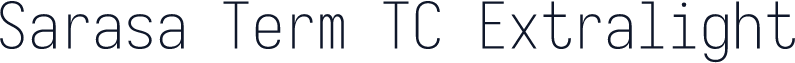 Sarasa Term TC Extralight