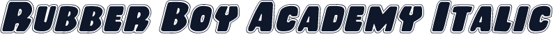 Rubber Boy Academy Italic