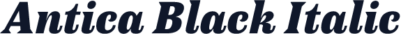 Antica Black Italic