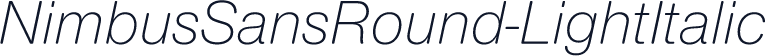 NimbusSansRound-LightItalic