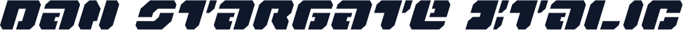 Dan Stargate Italic