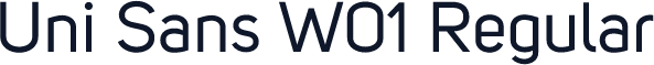 Uni Sans W01 Regular
