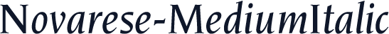 Novarese-MediumItalic