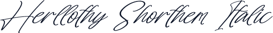 Herllothy Shorthem Italic