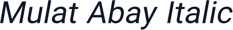Mulat Abay Italic