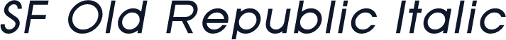SF Old Republic Italic