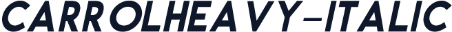 CarrolHeavy-Italic