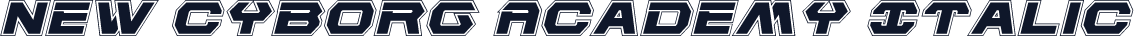 New Cyborg Academy Italic