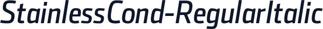 StainlessCond-RegularItalic