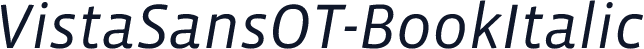 VistaSansOT-BookItalic