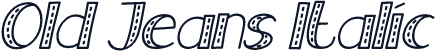 Old Jeans Italic
