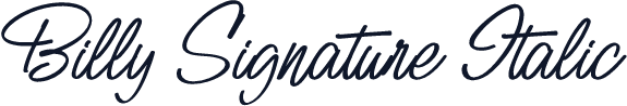 Billy Signature Italic