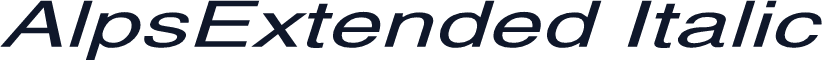 AlpsExtended Italic
