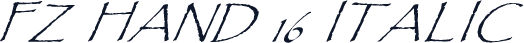 FZ HAND 16 ITALIC
