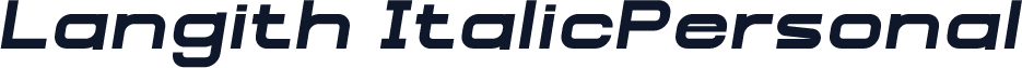 Langith ItalicPersonal