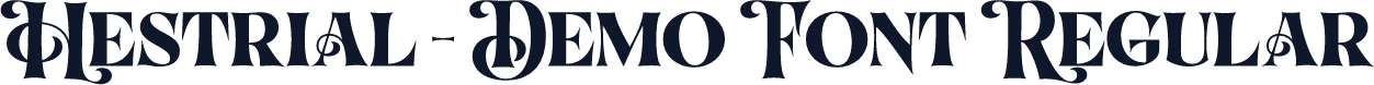 Hestrial - Demo Font Regular